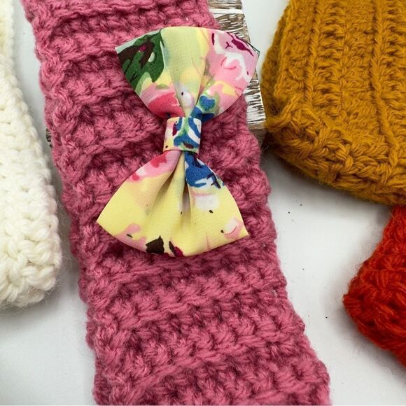 Handmade Toddler/Girls Crochet Headband Bundle - Picture 3 of 7
